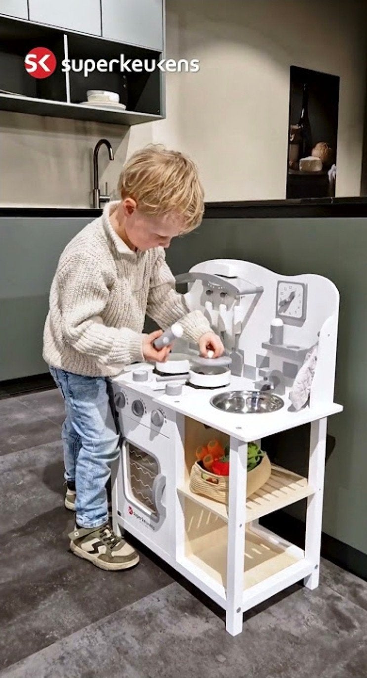 Nieuwe Houten Kinderkeuken - Superkeukens Editie, Ophalen, Nieuw, Hout, Speelkeuken