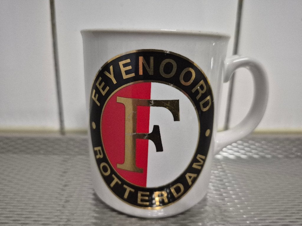 Feyenoord mok/beker, Verzamelen, Sportartikelen en Voetbal, Ophalen of Verzenden, Gebruikt, Feyenoord, Overige typen