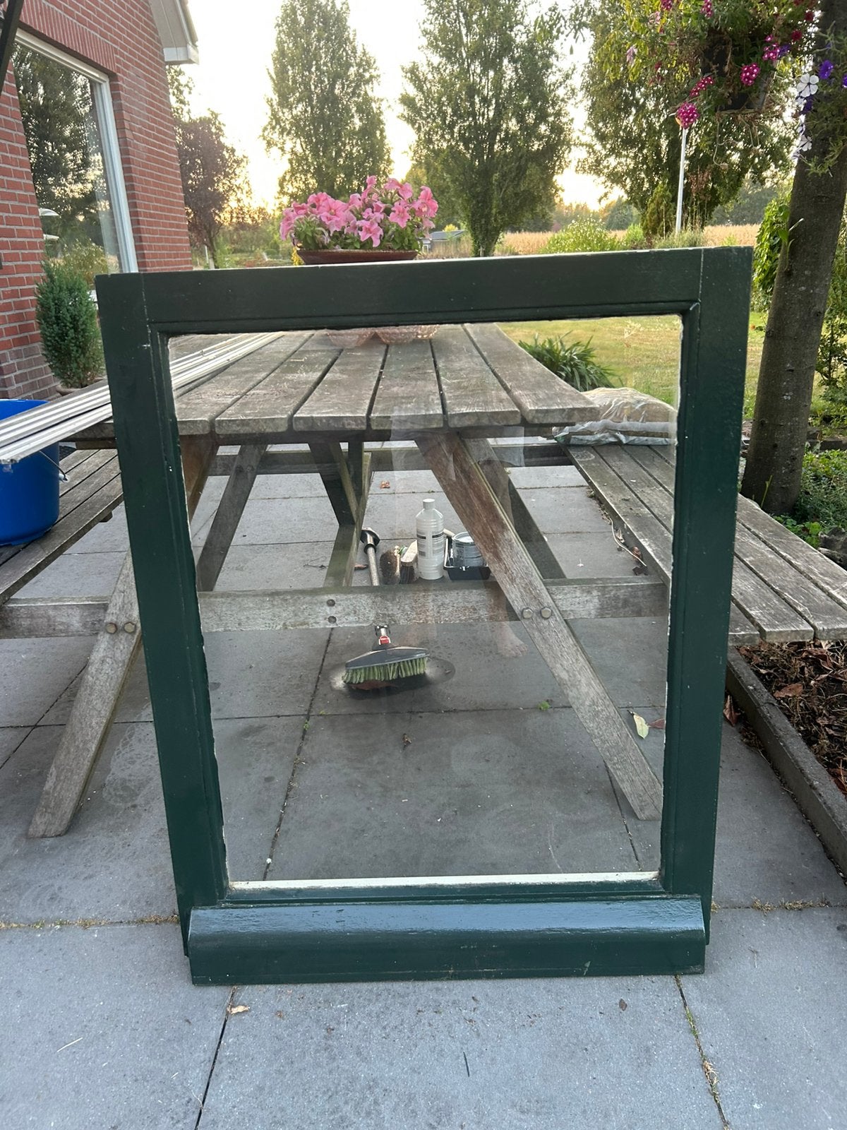 Houten raam, Doe-het-zelf en Verbouw, Glas en Ramen, Ophalen, Gevelraam of Ruit, Gebruikt, Minder dan 80 cm