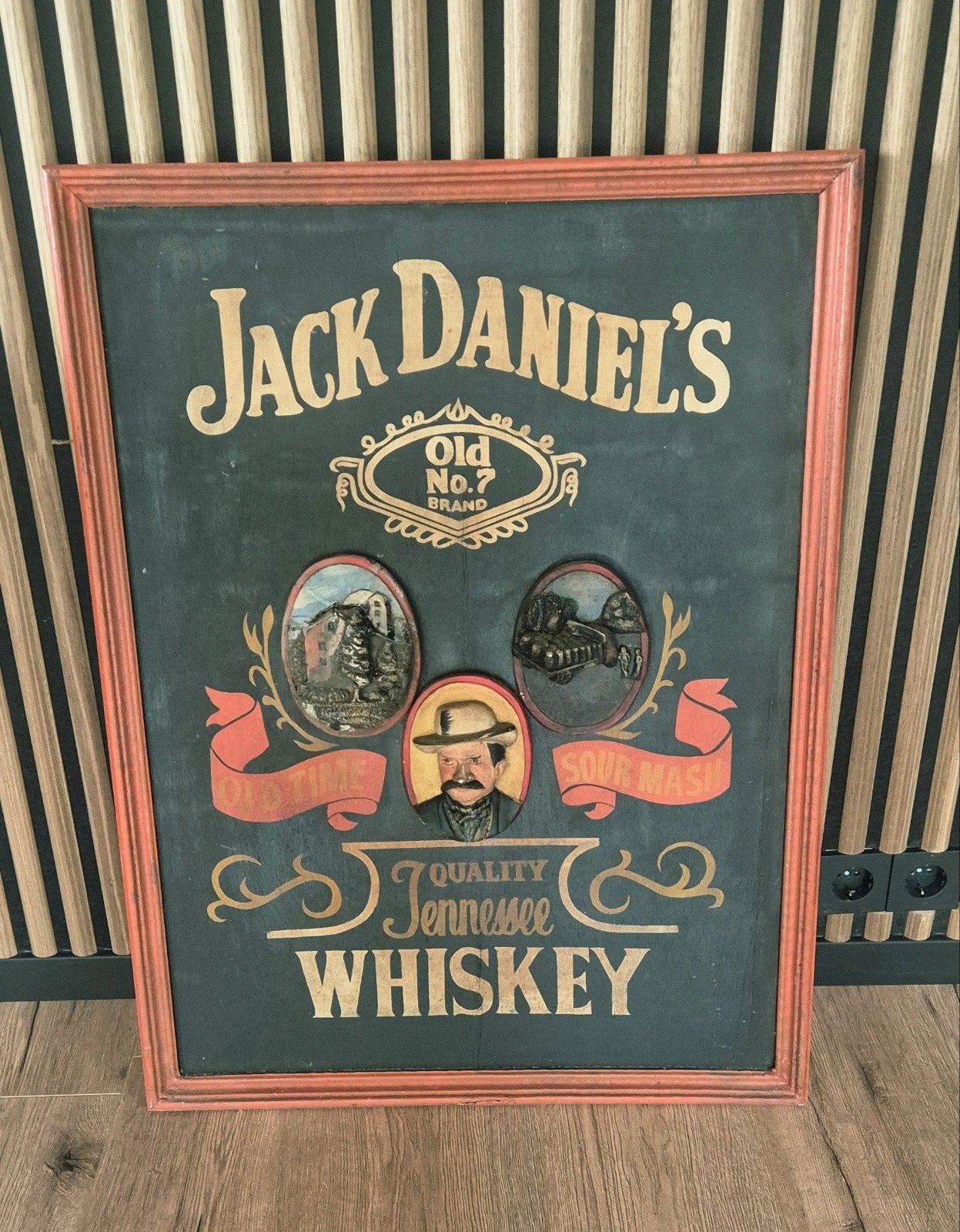 Reclamebord Whiskey Jack Daniels, Reclamebord, ., Ophalen of Verzenden, .
