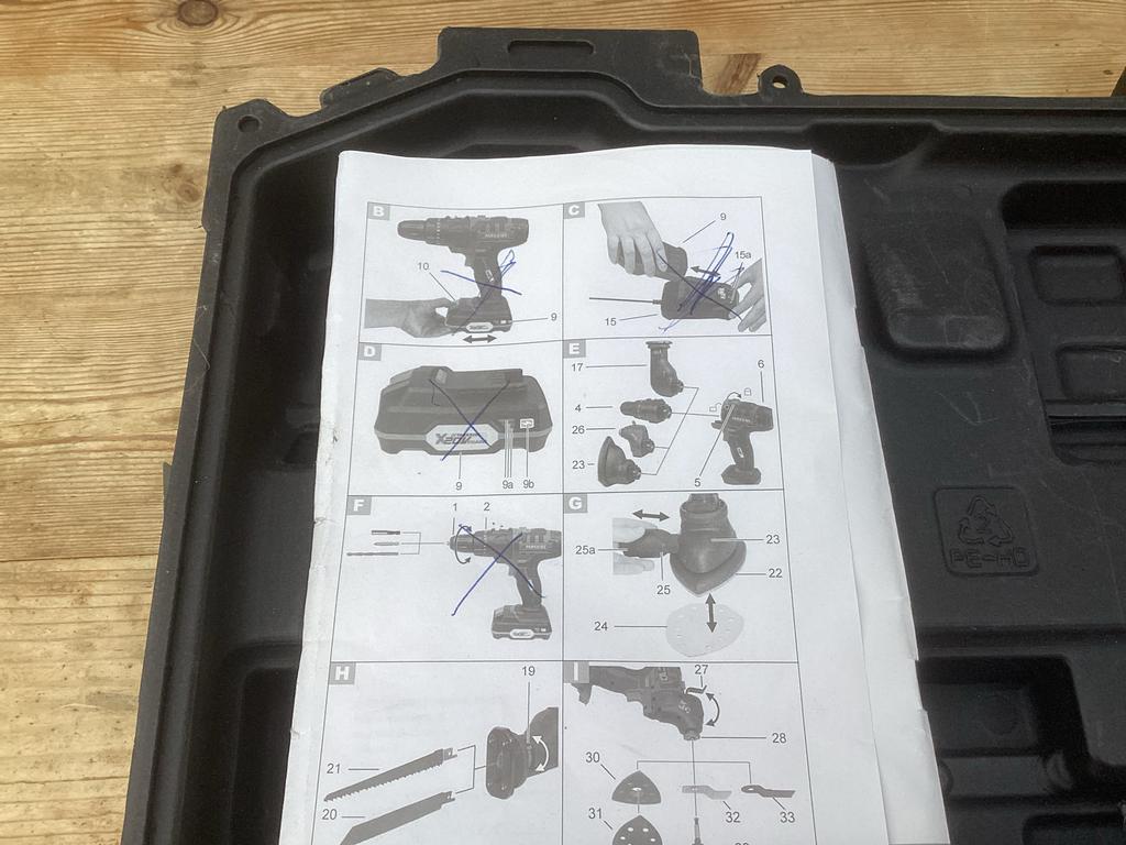 PARKSIDE Gereedschap Hulpstukken - Garage Opruiming, Ophalen of Verzenden, Nieuw