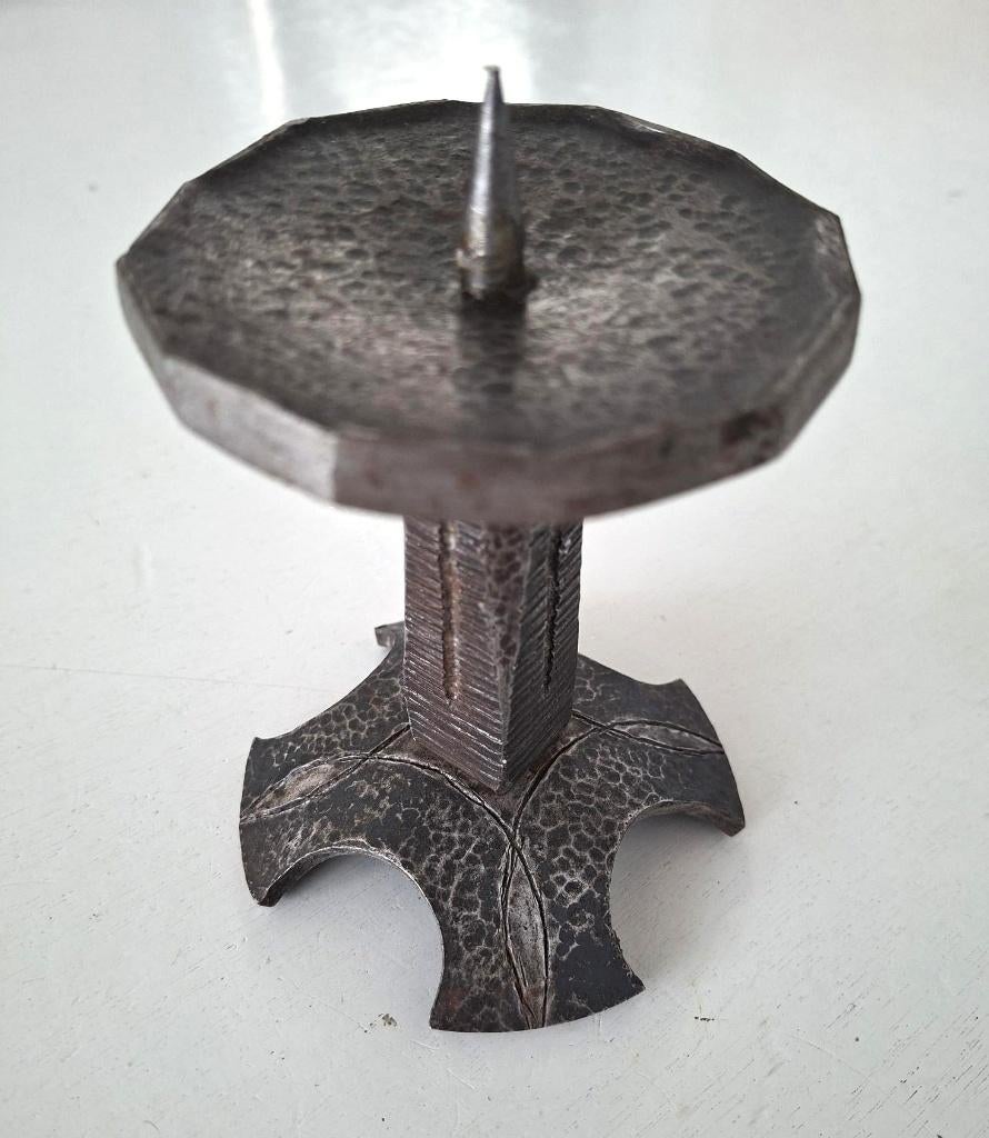 vintage kandelaar mid century design brutalisme jaren 60-70, Ophalen of Verzenden, Overige materialen