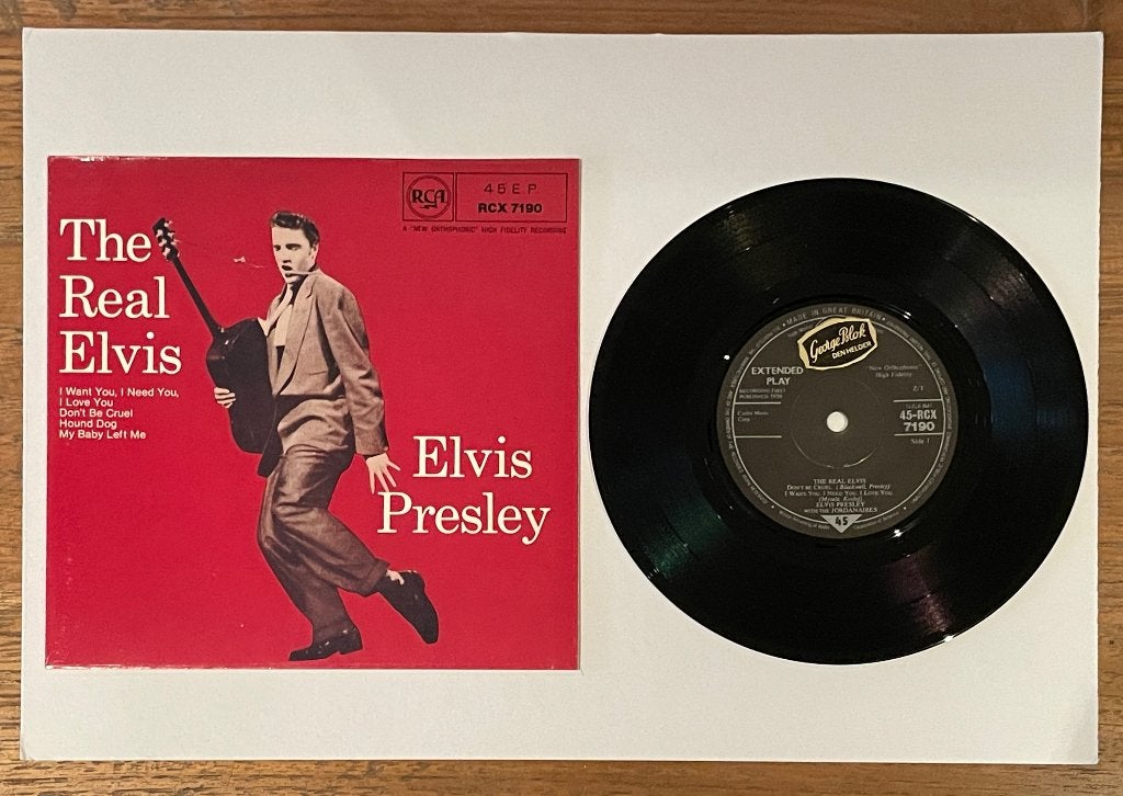 Elvis Presley - The Real Elvis - UK, Beschermende buitenhoes, 7 inch, Zo goed als nieuw, EP