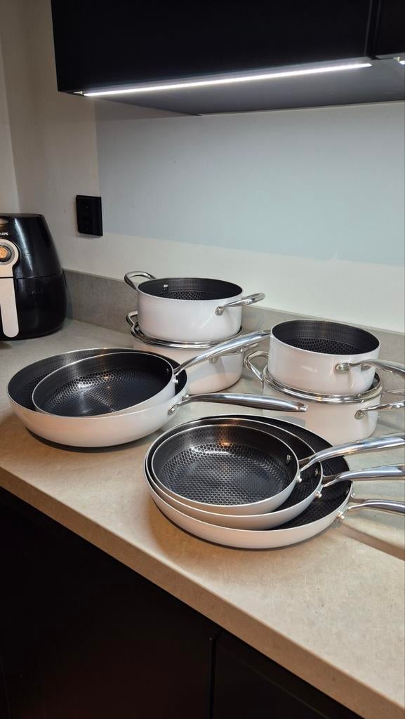 Cook and Pan rvs honey pannen 9 delig, Ophalen, Nieuw, Rvs, Pannenset