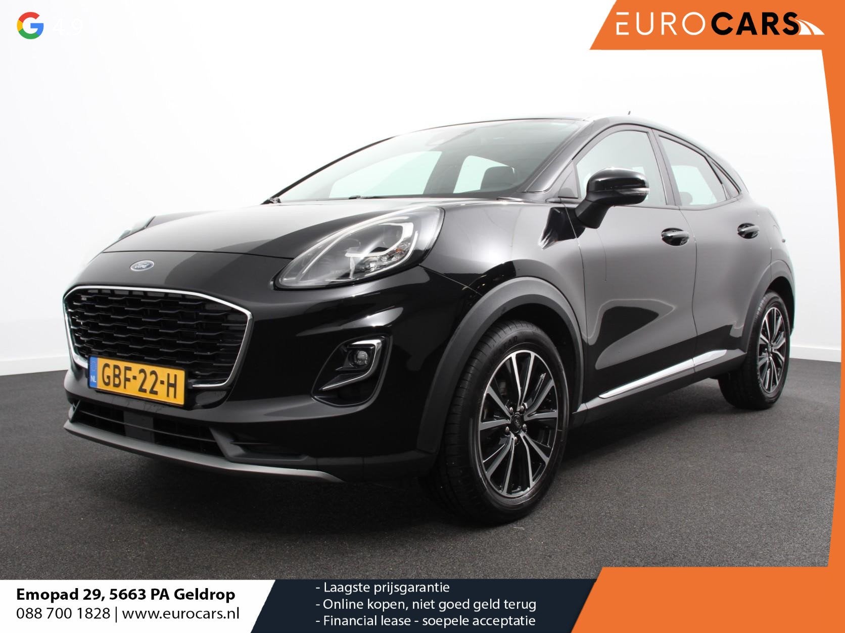 Ford Puma 1.0 EcoBoost 125pk MHEV Titanium Navigatie Apple C, Auto's, Voorwielaandrijving, Euro 6, Bedrijf, Handgeschakeld