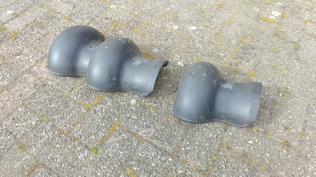 52 Ballonvorsten forst nokvorsten ballon romaans grijs bolle, Ophalen, Steen of Klei, Minder dan 5 m², Dakpannen