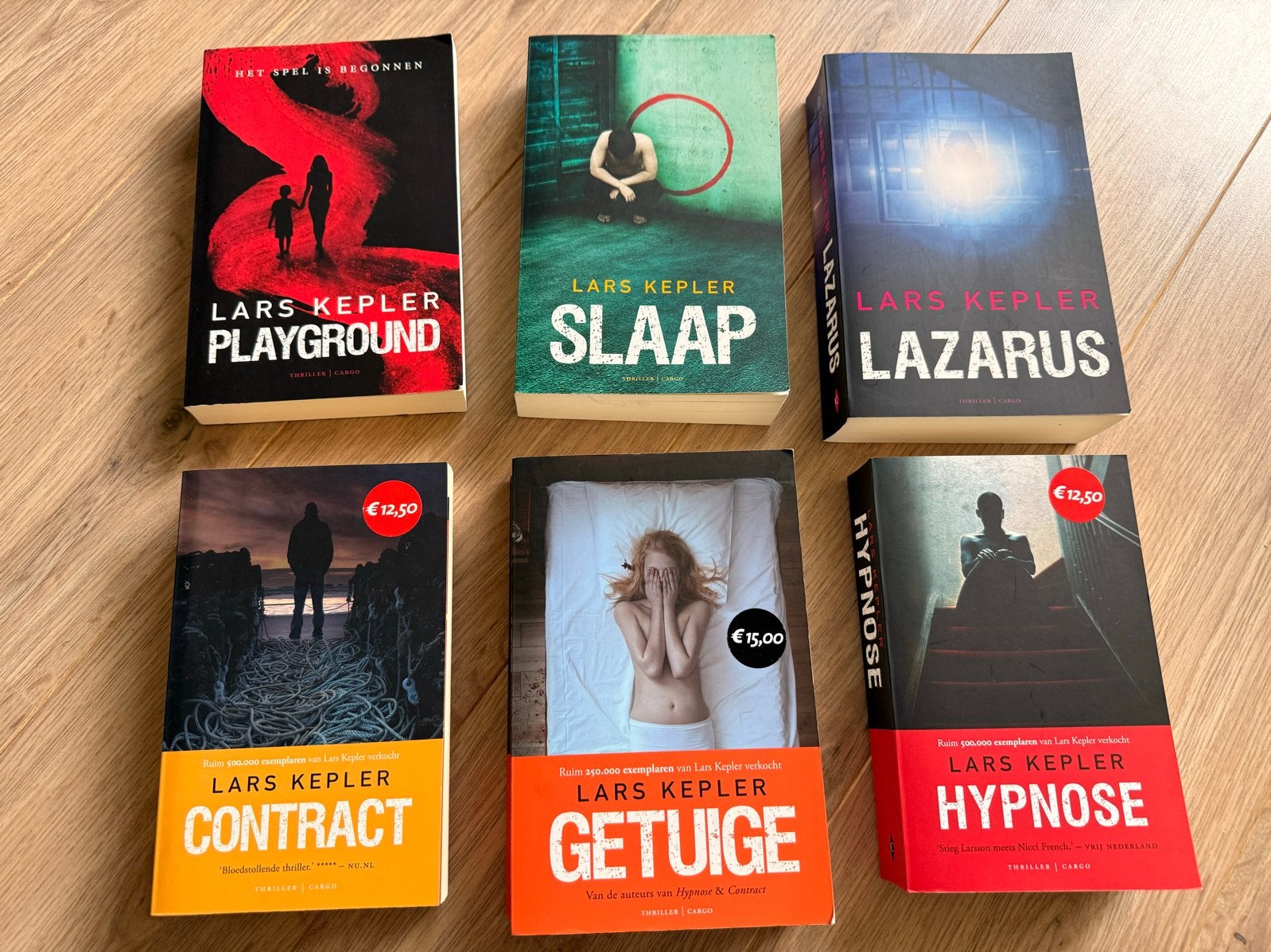 Lars Kepler Thrillers: Contract, Getuige, Hypnose, Slaap, La, Ophalen of Verzenden, Gelezen, Nederland