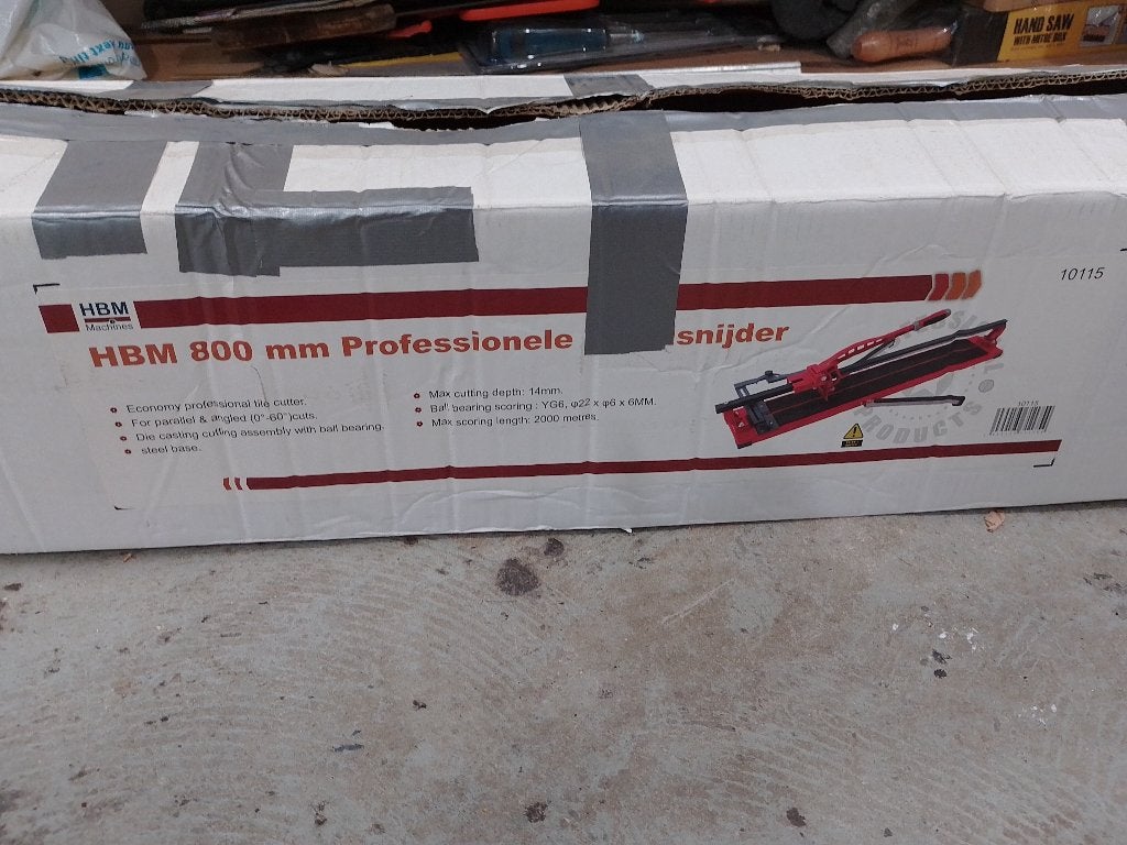 HBM  tegelsnijder 800mm, Ophalen, Gebruikt, Snijgereedschap