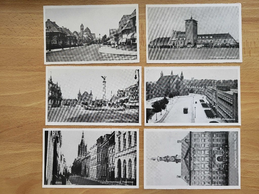 ansicht Den Bosch serie van 6, Verzamelen, Ophalen of Verzenden, Voor 1920, Noord-Brabant