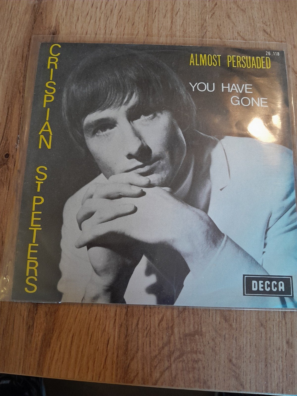 crispian st peters 7inch almost persuaded, Ophalen of Verzenden, Zo goed als nieuw, Nederlandstalig