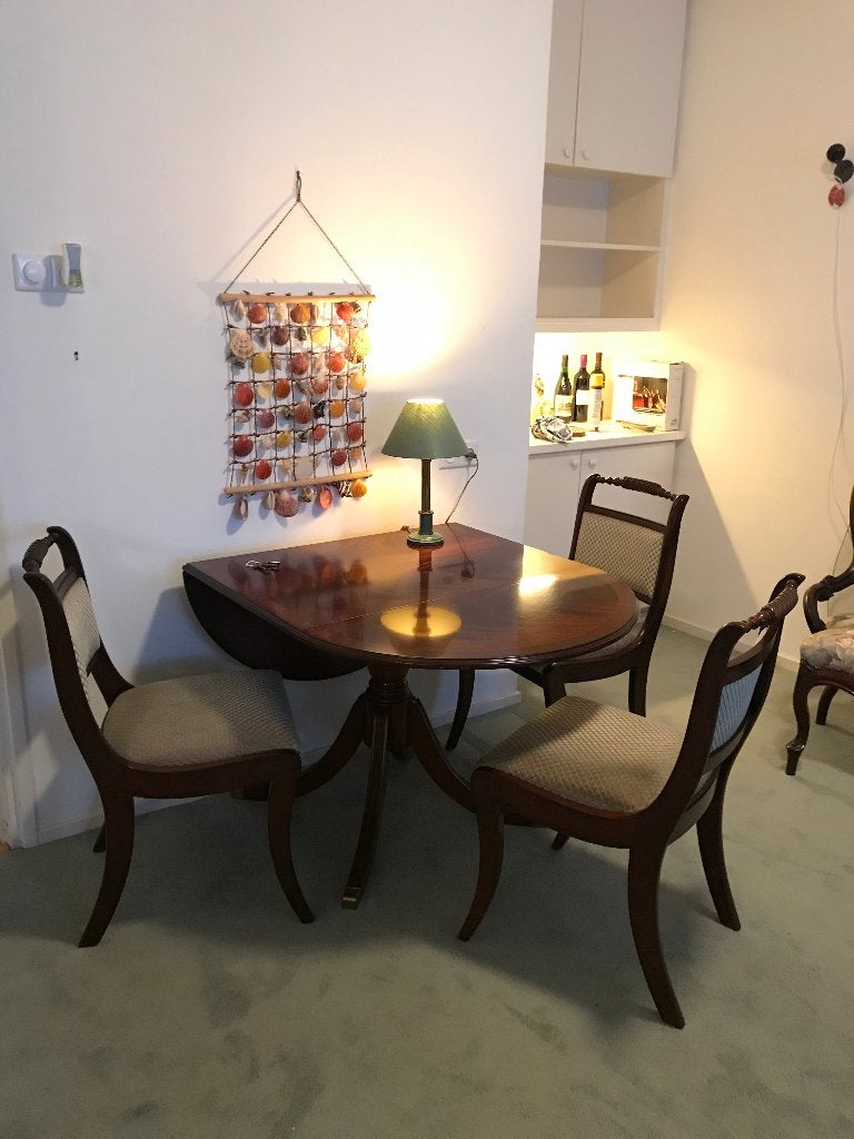 HELDENSE - Ovale mahonie houten hangoor tafel, Ophalen