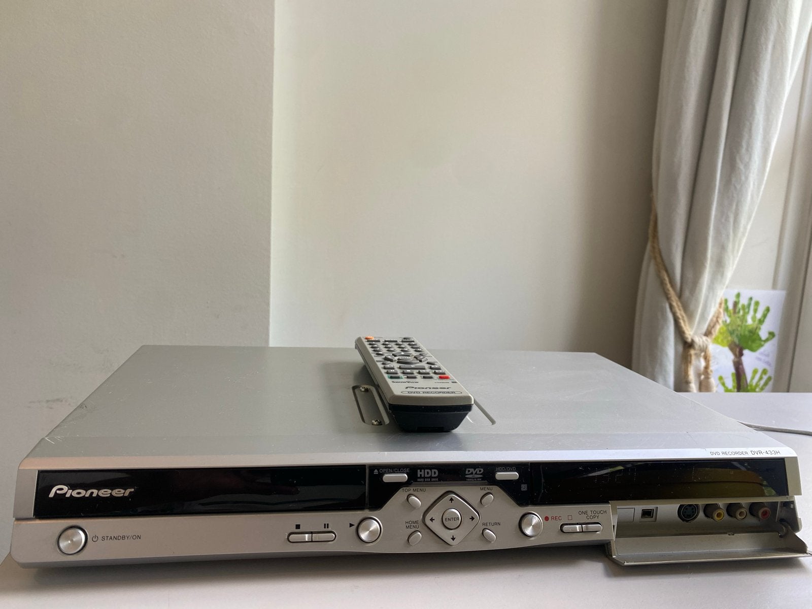 Pioneer DVR-433H-S HDD DVD Recorder 80GB + afstandsbediening, Audio, Tv en Foto, Dvd-spelers, Gebruikt, Privacy@pioneer.eu, Met harddisk