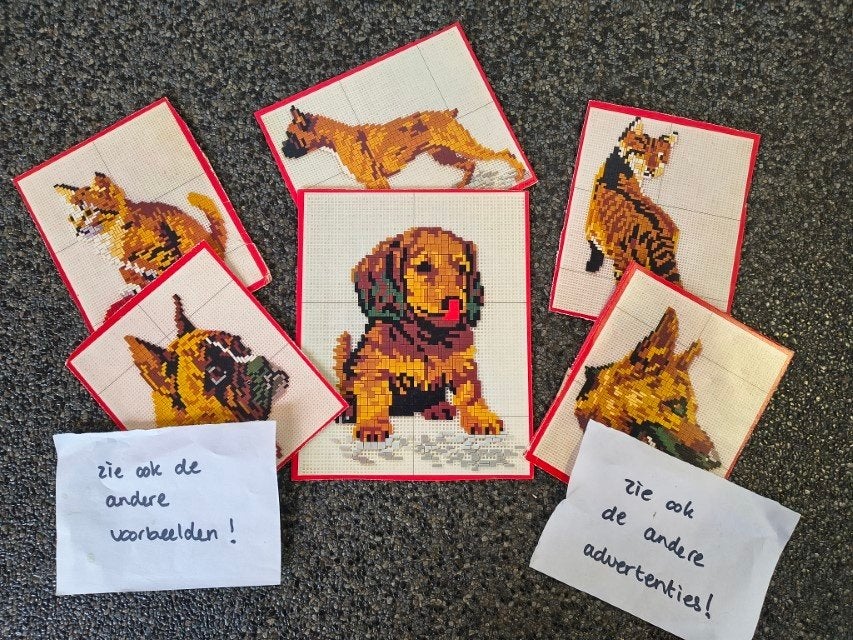 * Ministeck honden katten karton voorbeelden 70’s/80’s *, Hobby en Vrije tijd, Ministeck, Verzenden, Nieuw, Overige typen
