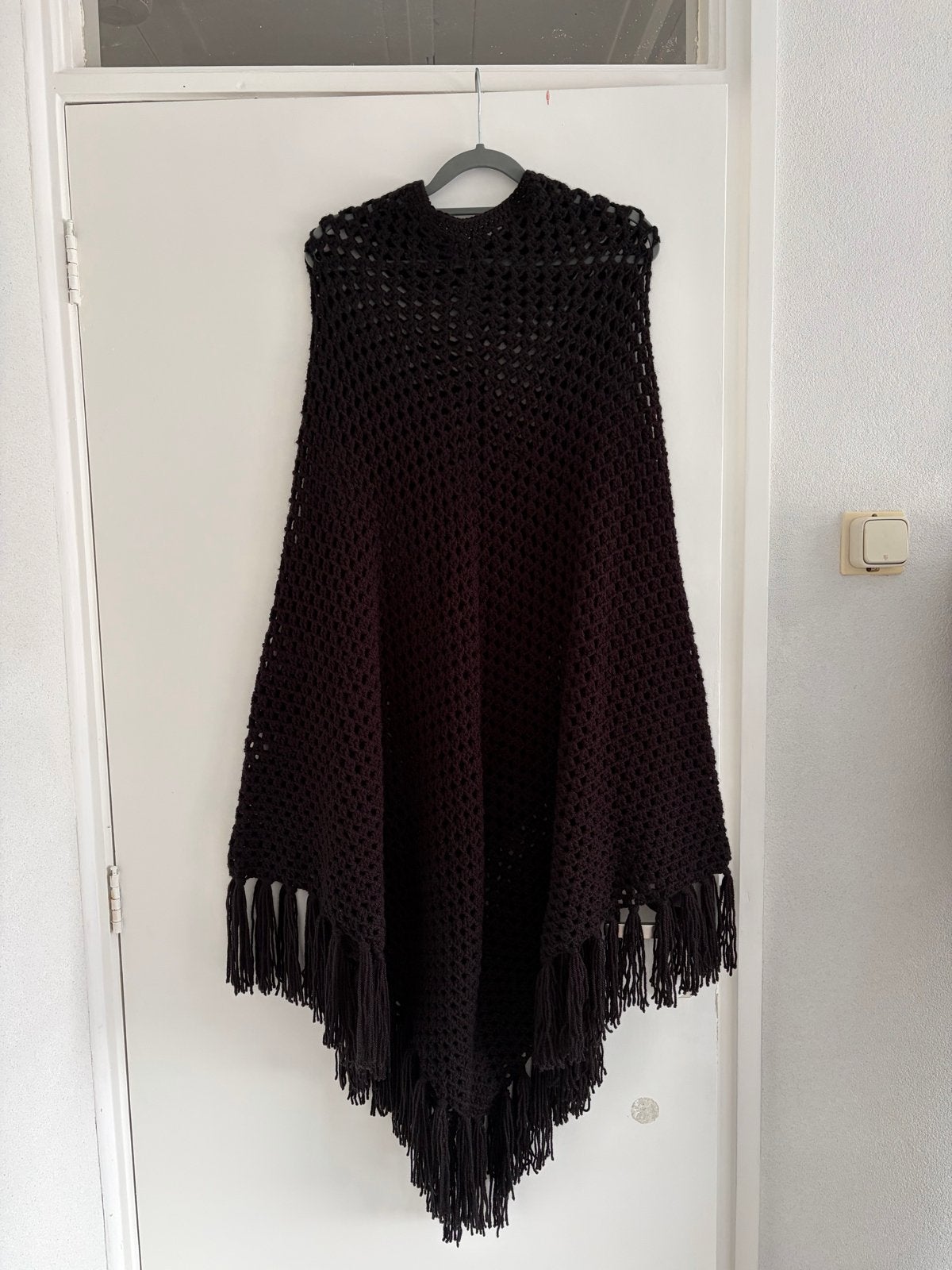 Handgemaakte poncho van oma - diverse kleuren, 110 cm, Ophalen of Verzenden, Nieuw