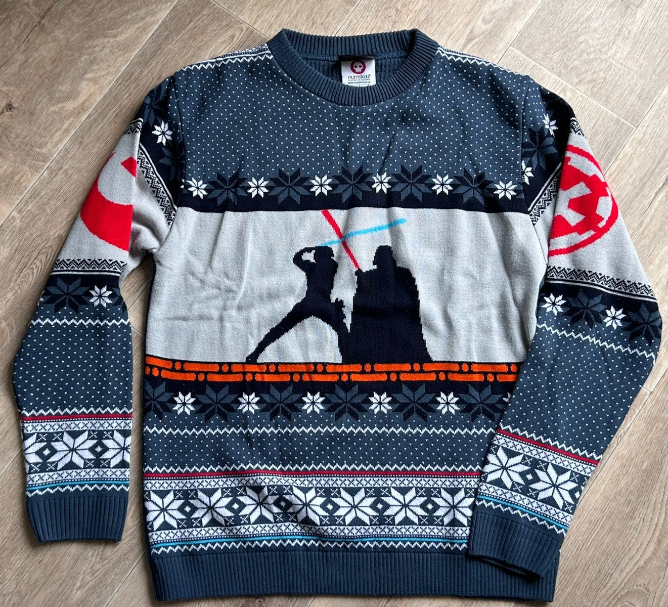 Star Wars - Kerst Trui - Darth Vader - Maat L - Als nieuw, Ophalen of Verzenden, Zo goed als nieuw, Maat 52/54 (L), Blauw