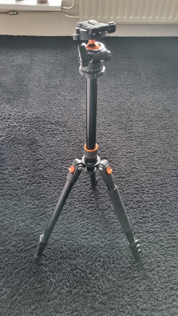 K&F Concept KF-28 Statief met Balhoofd, Ophalen, Driepoot, Zo goed als nieuw, 150 tot 175 cm