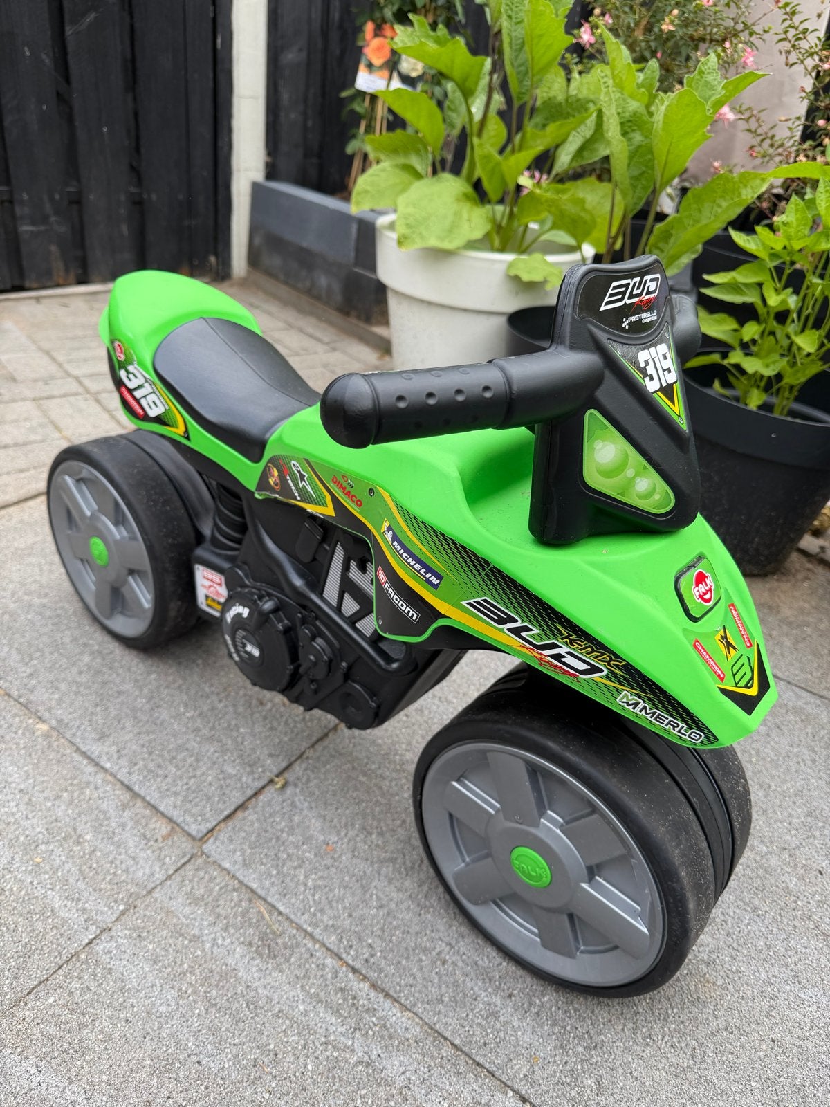 Groene loopmotor voor kinderen - Zo goed als nieuw, Ophalen, Zo goed als nieuw, Loopfiets