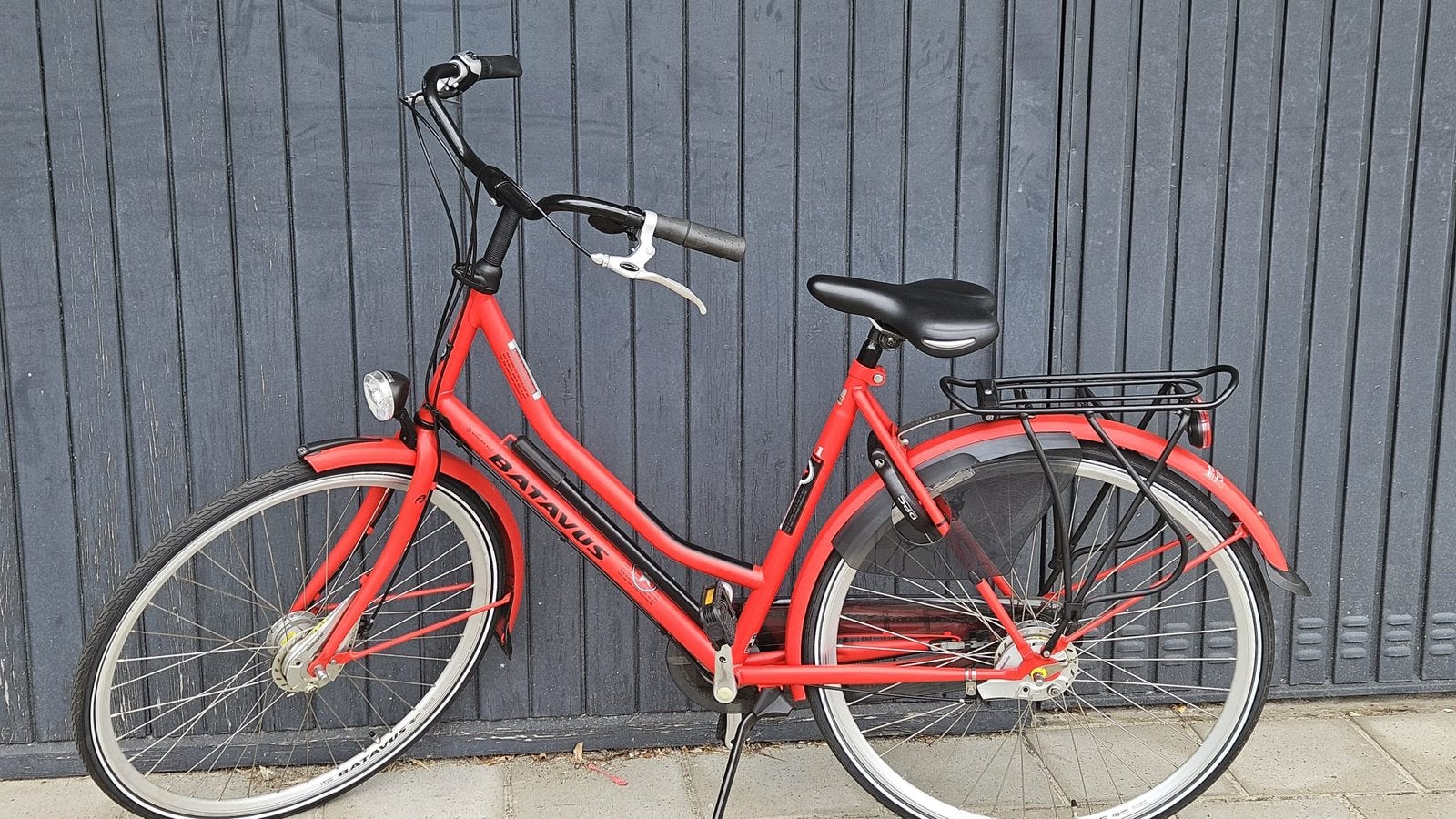 Batavus fiets - Damesfiets - Rood, Ophalen, Velgrem, Versnellingen, Batavus