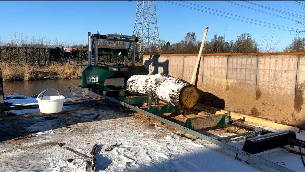 Woodland Mills HM130 max Boomstamzaag - 3 jaar oud, Doe-het-zelf en Verbouw, Hout en Planken, Ophalen of Verzenden, Balk, Overige houtsoorten
