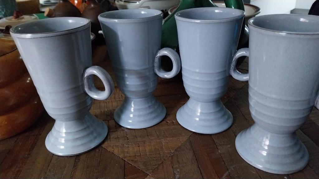 Set van 4 bekers met oor lichtblauw, Huis en Inrichting, Keuken | Servies, Ophalen, Overige stijlen, Kop(pen) en/of Schotel(s)