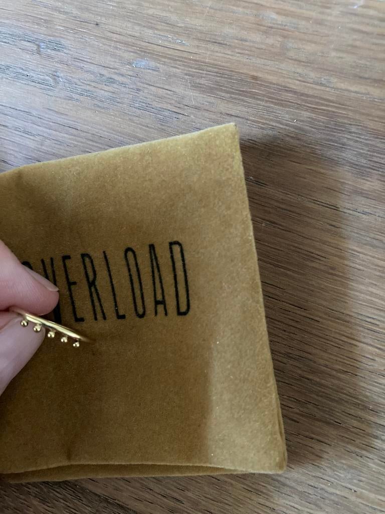 Overload Studios Couronne ring 14k goud maat 16, Ophalen of Verzenden, Dame, Goud, Kleiner dan 17