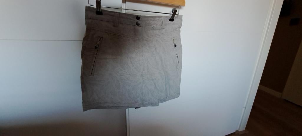 ANWB Wandelrokje Maat M Beige met Verenprintje, Maat 38/40 (M), Verzenden, Beige, Zo goed als nieuw