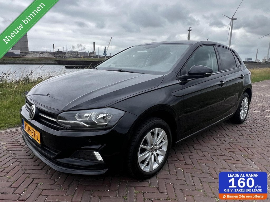Volkswagen Polo 1.0 AIRCO|PDC V+A|STL.VERW|LED|NW APK, Auto's, 1005 kg, Stof, Gebruikt, Zwart