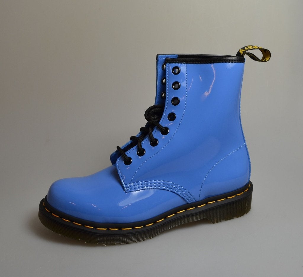 dr martens 1460 mid blue patent maat 37, 38 en 40 nieuw, Blauw, Lage of Enkellaarzen, Nieuw, Ophalen of Verzenden