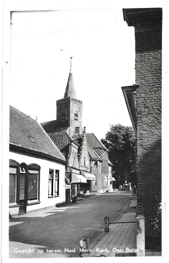AK Texel - Gezicht op Toren NH Kerk Den Burg, Verzenden, 1960 tot 1980, Ongelopen, Waddeneilanden