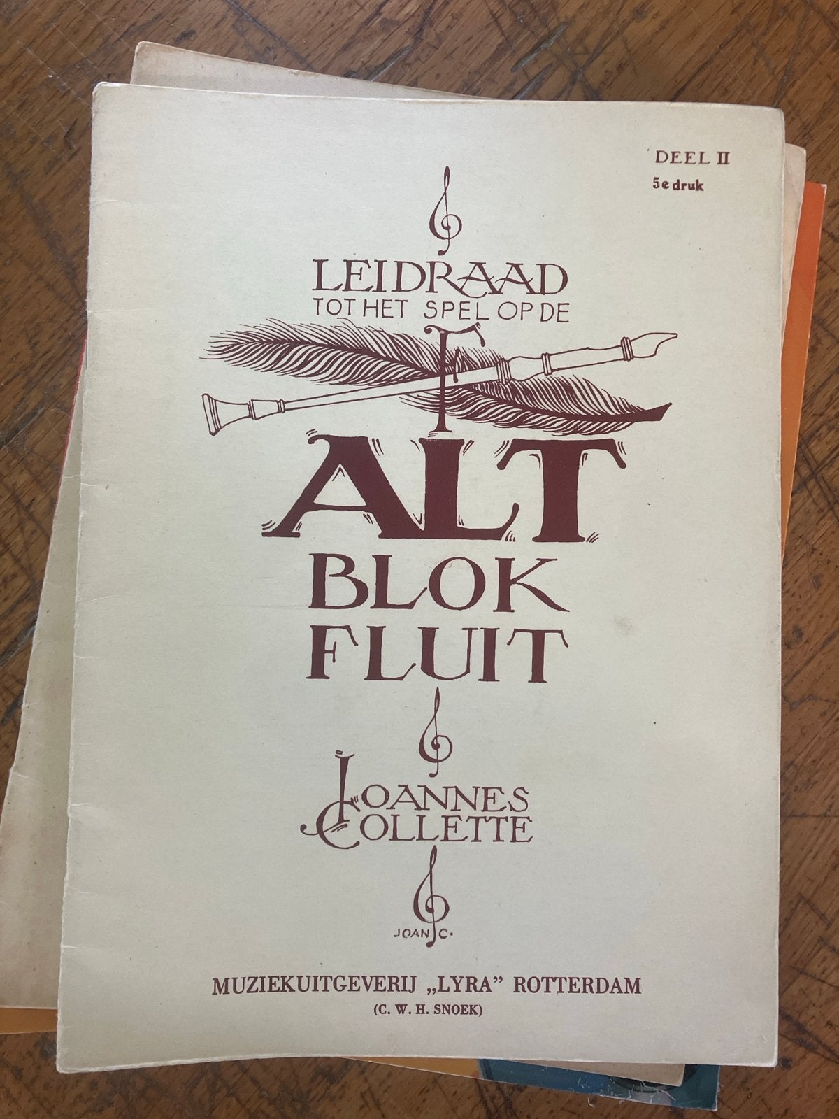 Leidraad tot het spel op de altblokfluit - Deel II, Ophalen of Verzenden, Gebruikt, Les of Cursus, Blokfluit