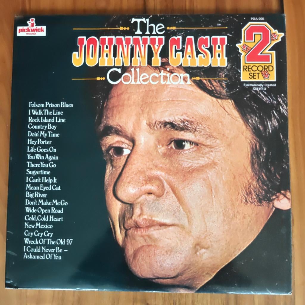 LP - The Johnny Cash Collection (dubbel LP), Cd's en Dvd's, Vinyl | Country en Western, Ophalen of Verzenden, Gebruikt, 12 inch