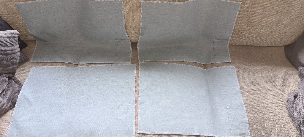 Stoffen placemat placemats wasbare placemat grijsblauw, Ophalen, Zo goed als nieuw, Placemat