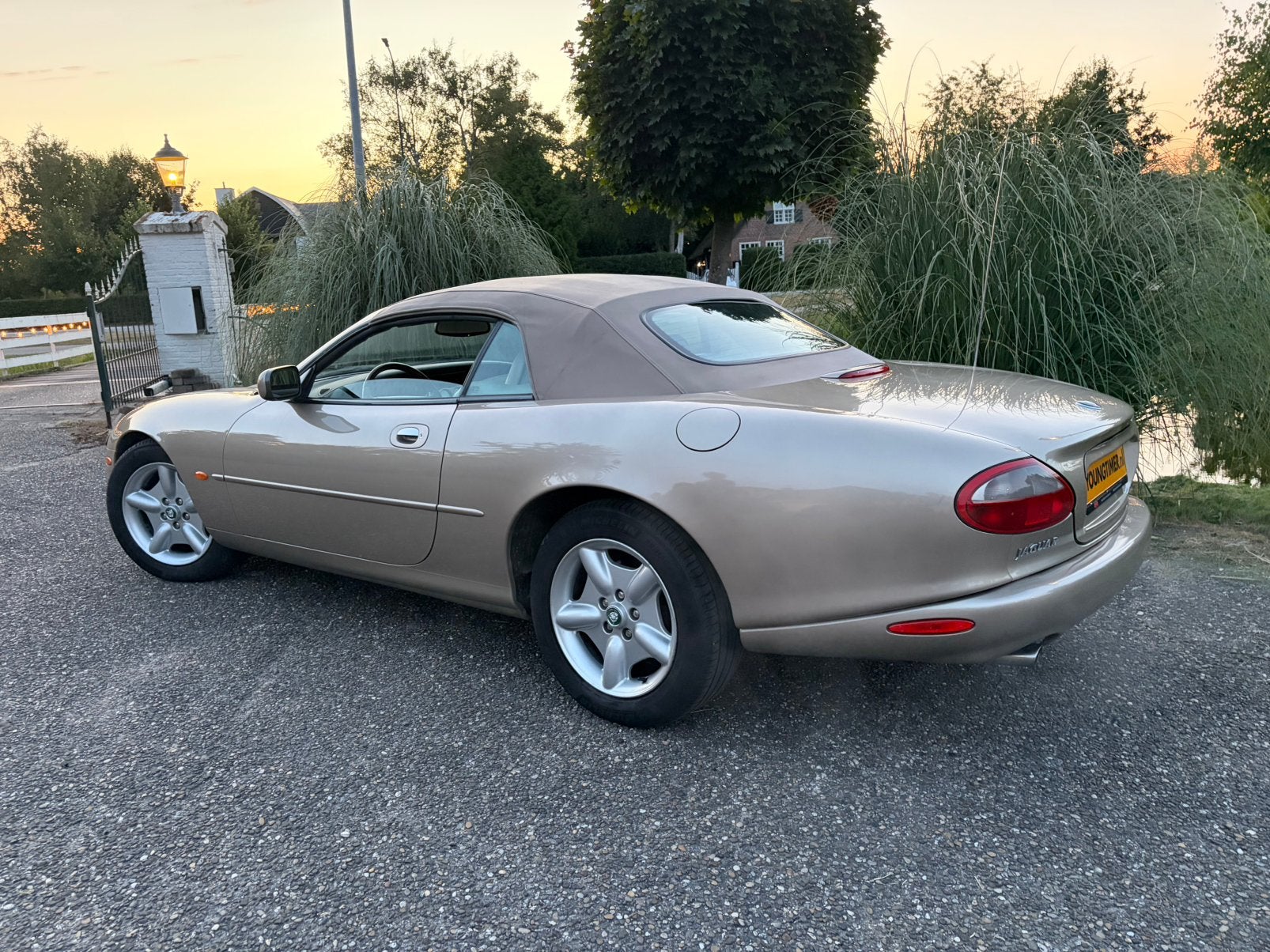 Jaguar XK 4.0 v8, Auto's, Jaguar, Beige, Leder, 3996 cc, XK