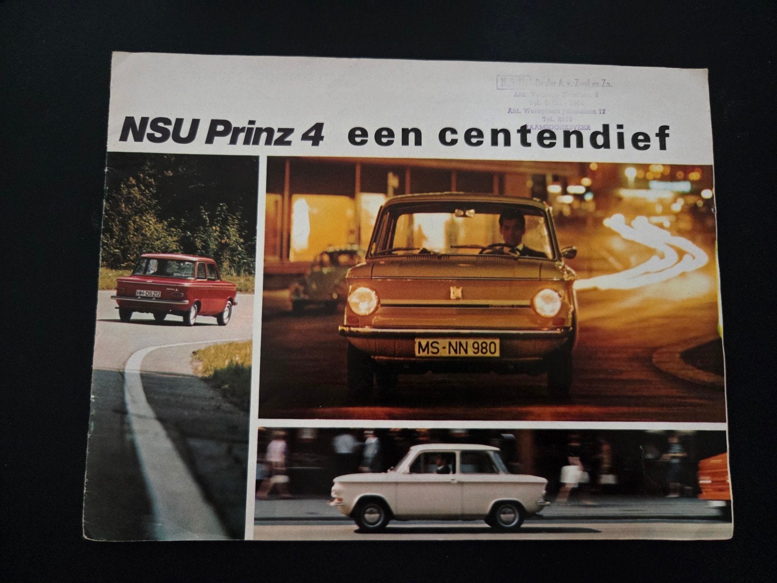Brochure NSU Prinz 4, Ophalen of Verzenden, Zo goed als nieuw, Overige merken