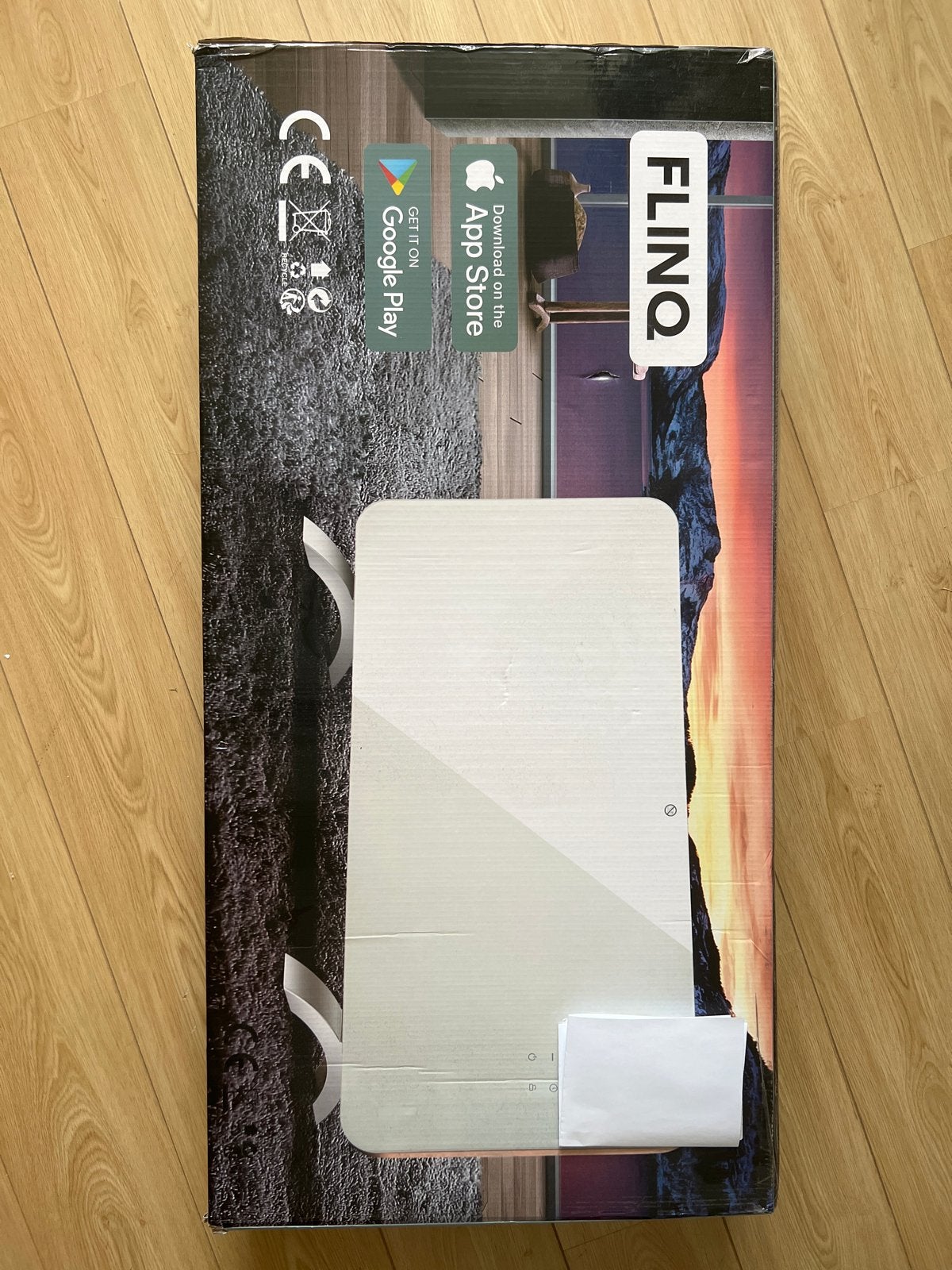 3x FlinQ Elektrisch Verwarmingspaneel FQC8176, Ophalen, 30 tot 80 cm, Radiator, Zo goed als nieuw