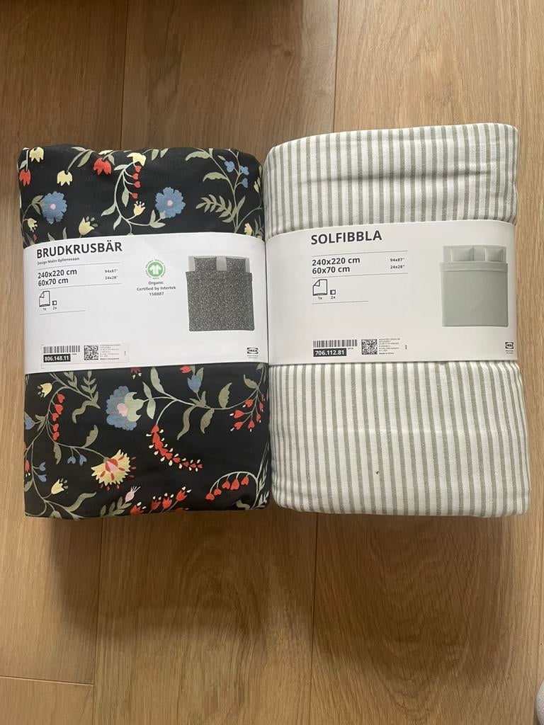 IKEA bedsheets, Huis en Inrichting, Slaapkamer | Beddengoed, Ophalen, Overige kleuren, Dekbedovertrek, Nieuw