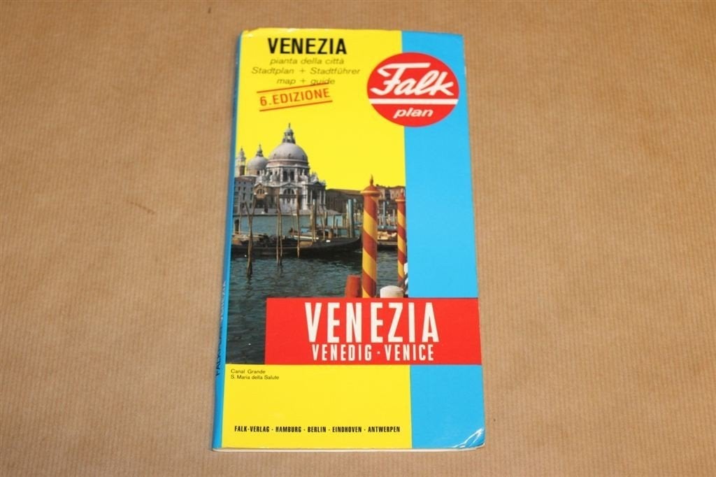 Oude Falk kaart van Venetië - 1988, Ophalen of Verzenden, Zo goed als nieuw, 1800 tot 2000, Landkaart