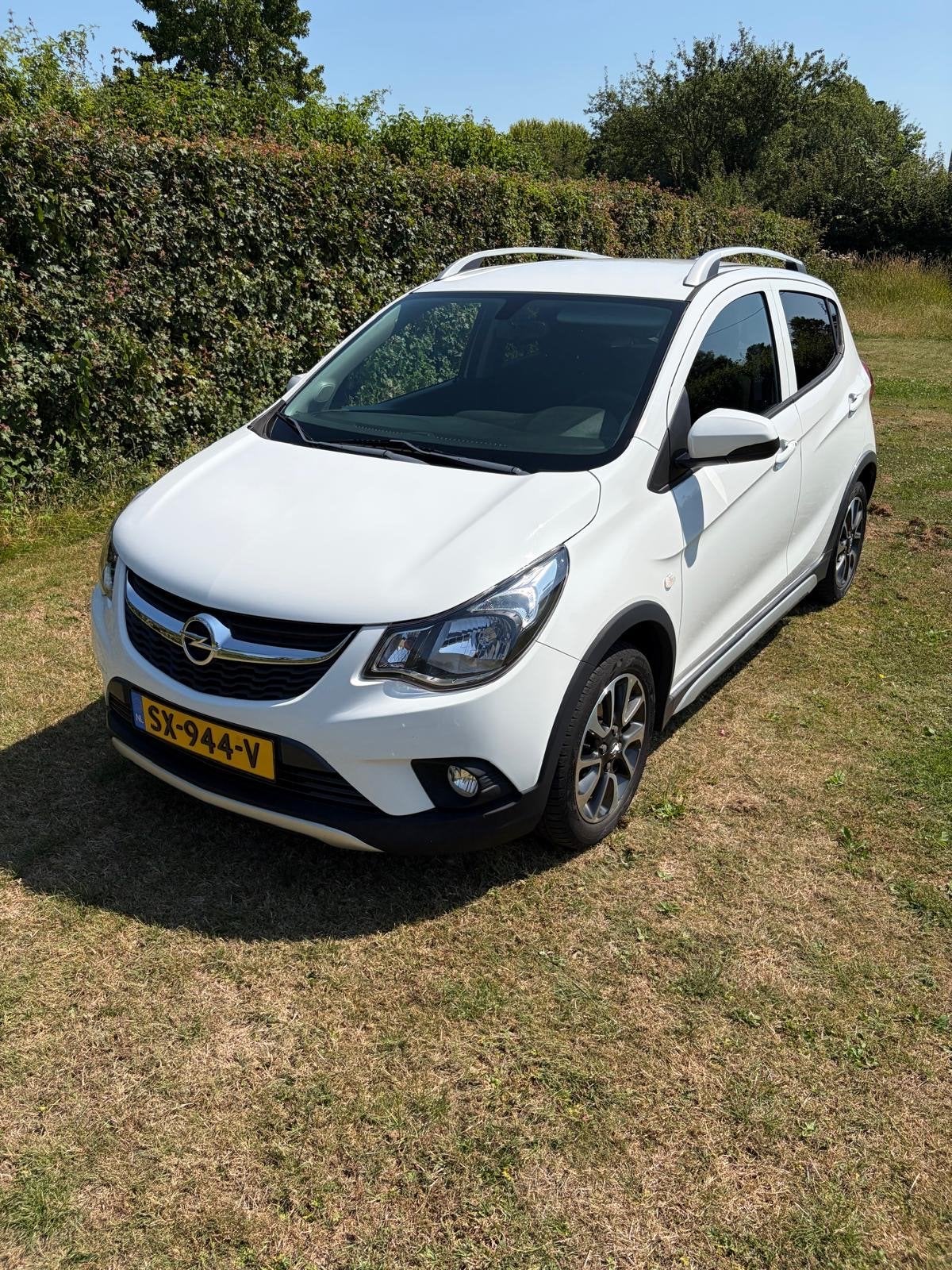 Opel KARL1.0 ROCKS VIVA 75pk 2018 Wit, Auto's, Voorwielaandrijving, 839 kg, Stof, 74 pk
