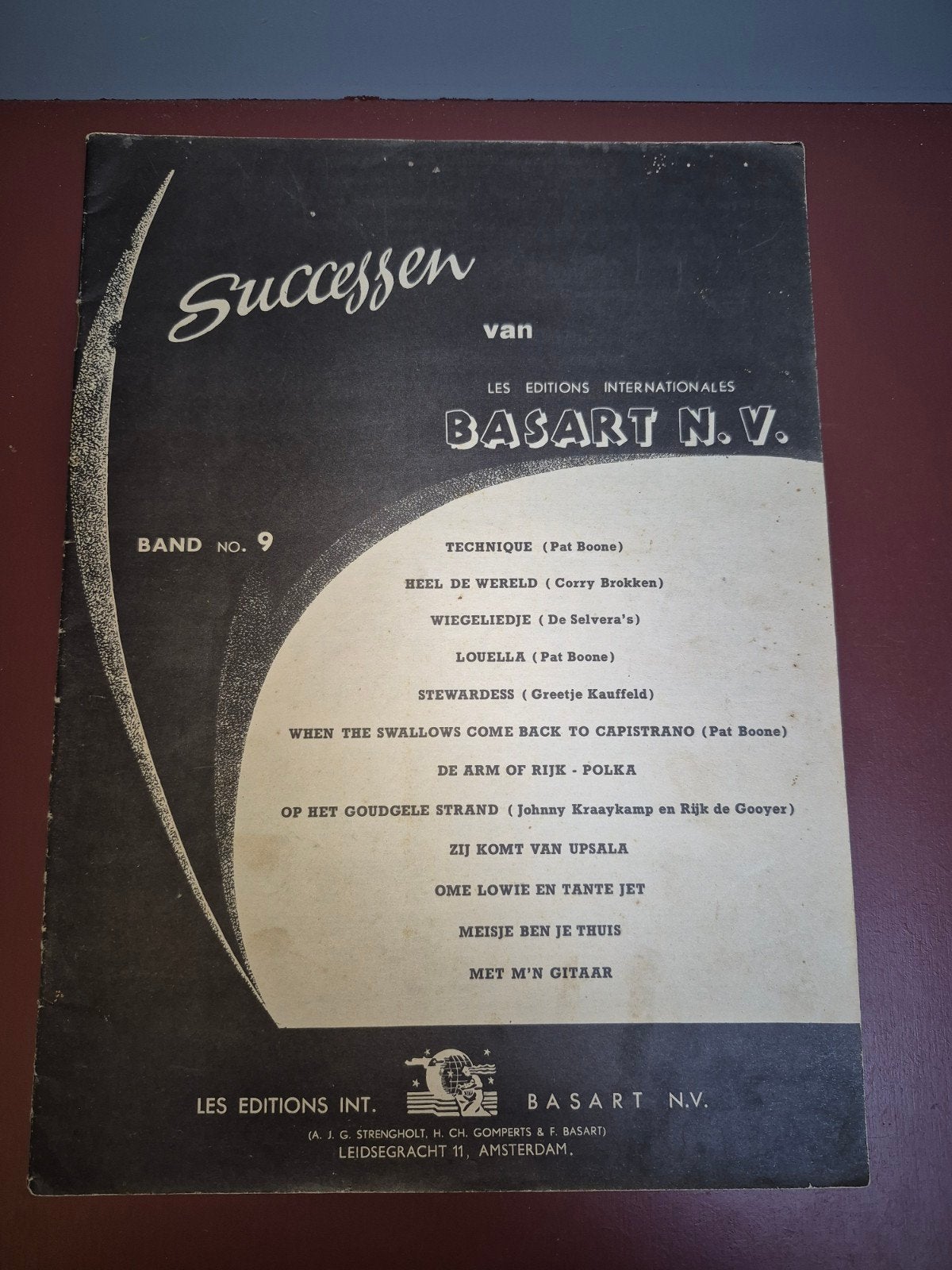 Muziekboek Successen van Basart N.V. Band no. 9, Gebruikt, Overige soorten, Gitaar, Ophalen of Verzenden