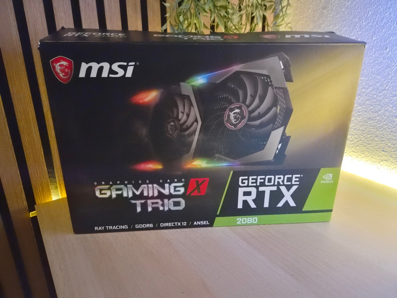 MSI GeForce RTX 2080 Gaming X Trio Videokaart, Ophalen, PCI-Express 3, GDDR6, HDMI