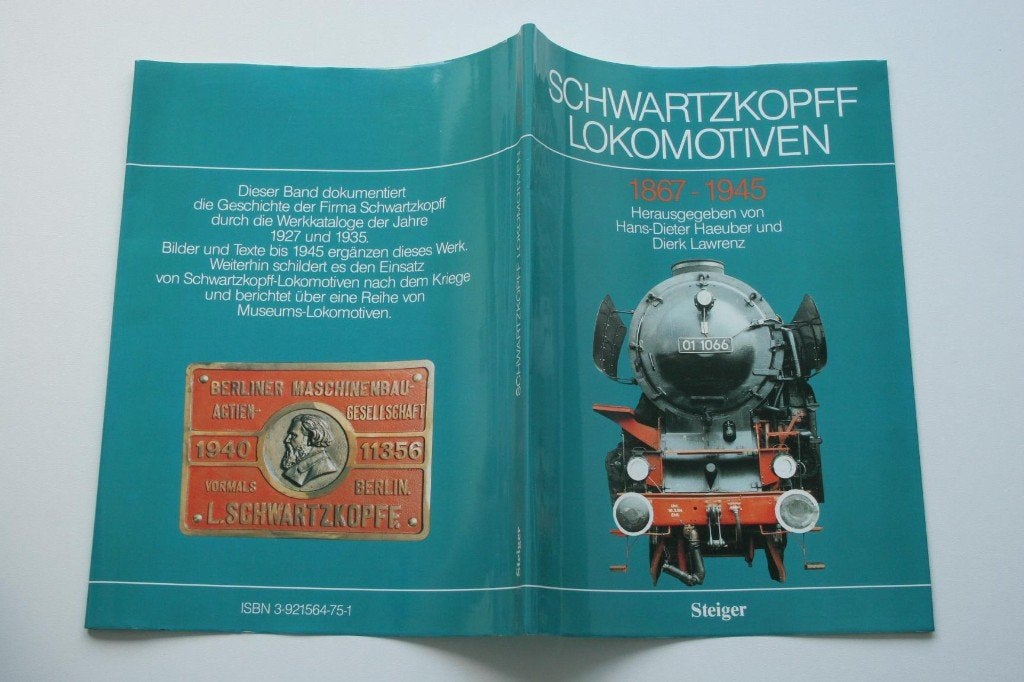 Schwartzkopff Lokomotiven 1867-1945 losse omslag!, Ophalen of Verzenden, Gelezen, Trein