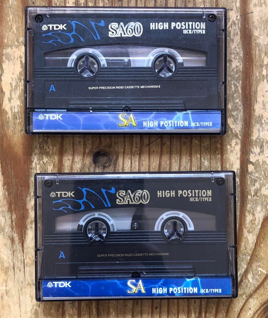 TDK SA 60 cassettes 1994-1997, Ophalen of Verzenden, Overige genres, 2 t/m 25 bandjes
