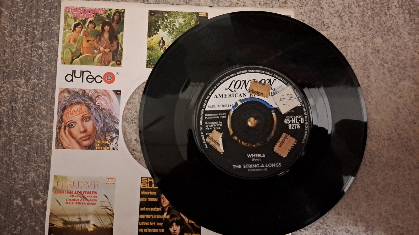 the string-a-longs  - wheels, Ophalen of Verzenden, Gebruikt, 7 inch, Pop