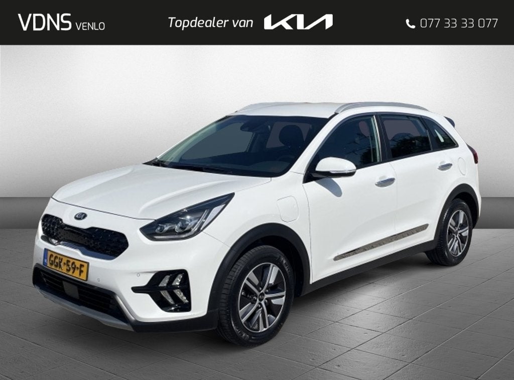 Kia Niro 1.6 GDi PHEV DynamicPlusLine Navigatie - Stoel verw, Auto's, Gebruikt, Wit, Bedrijf, SUV of Terreinwagen