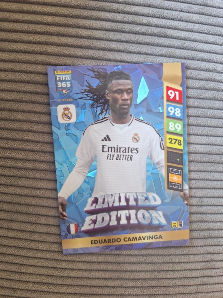 FIFA 365 Adrenalyn XL 2023 Limited Edition Eduardo Camavinga, Verzamelen, Sportartikelen en Voetbal, Ophalen of Verzenden
