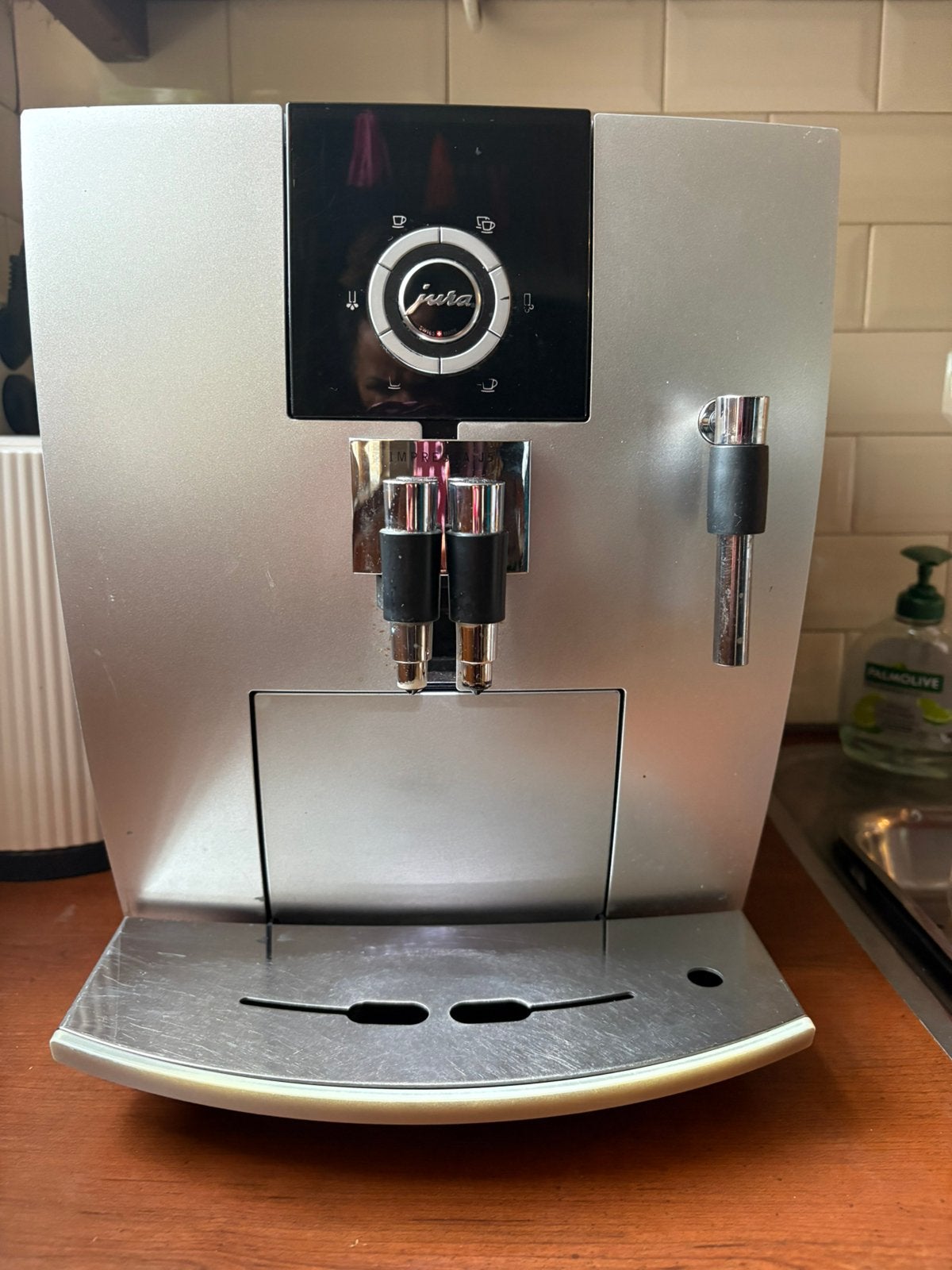 Goedwerkende Jura IMPRESSA J5 (jaarlijkse onderhouden), Gebruikt, Espresso apparaat, Afneembaar waterreservoir, Koffiebonen