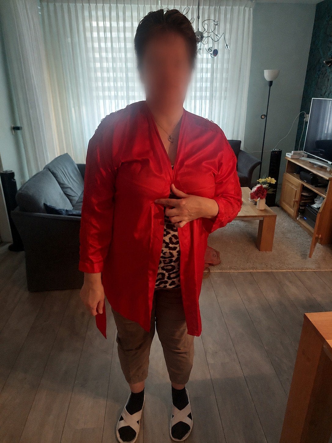 Hunkemöller Badjas Rood M/L, Kleding | Dames, Ondergoed en Lingerie, Hunkemöller, Ophalen of Verzenden, Rood, Badjas