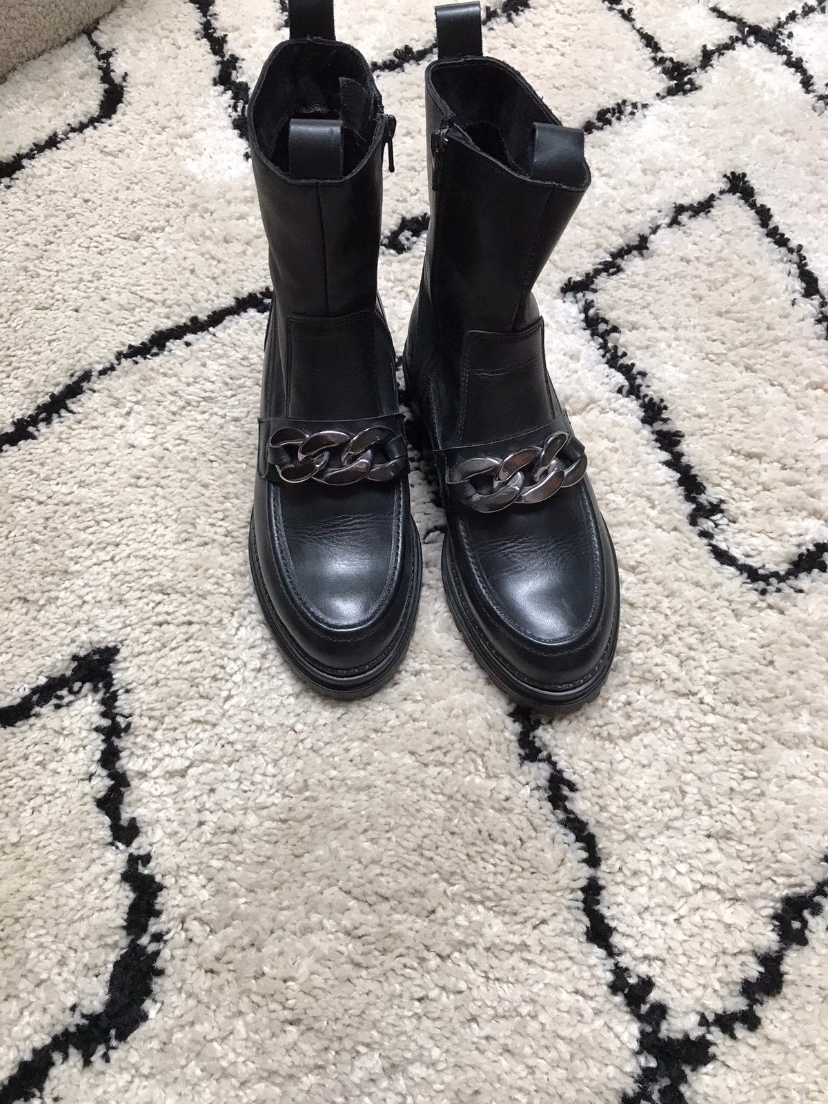 Mooue NIEUWE ECHT LEREN PS POELMAN laarzen/boots, Hoge laarzen, Zwart, Nieuw, Ophalen of Verzenden