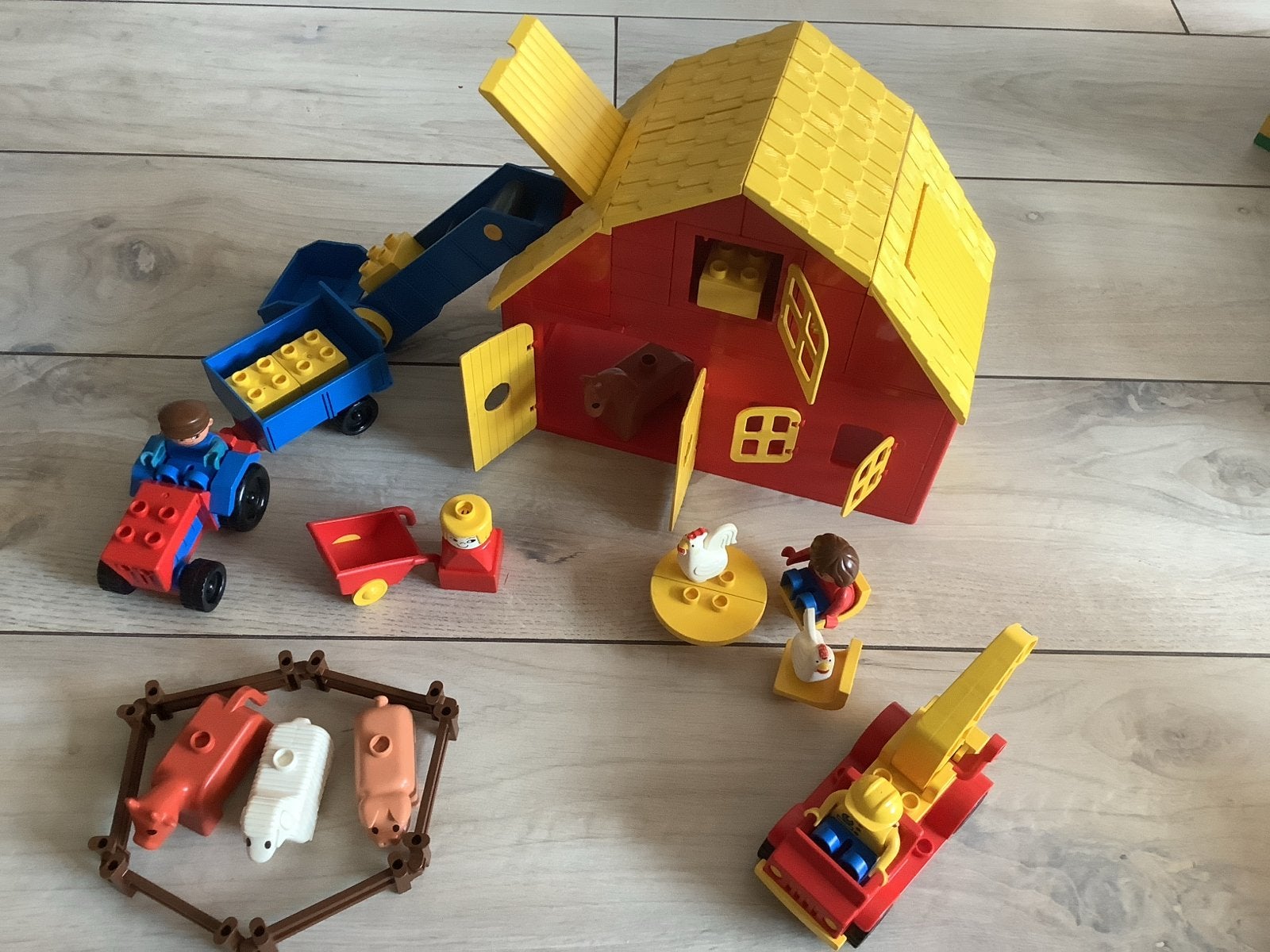 Duplo Boerderij Set met Tractor, Dieren en Schuur, Inclusief minifiguren, Gebruikt, Overige thema's, Ophalen of Verzenden