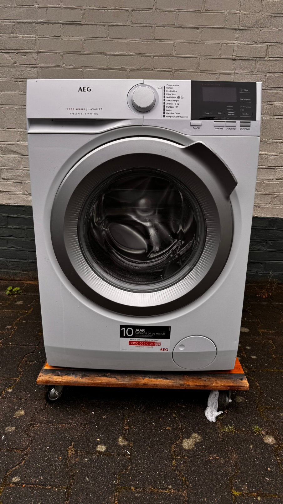 AEG lafamat 6000 series 9kg, Ophalen, 1200 tot 1600 toeren, Gebruikt, 8 tot 10 kg